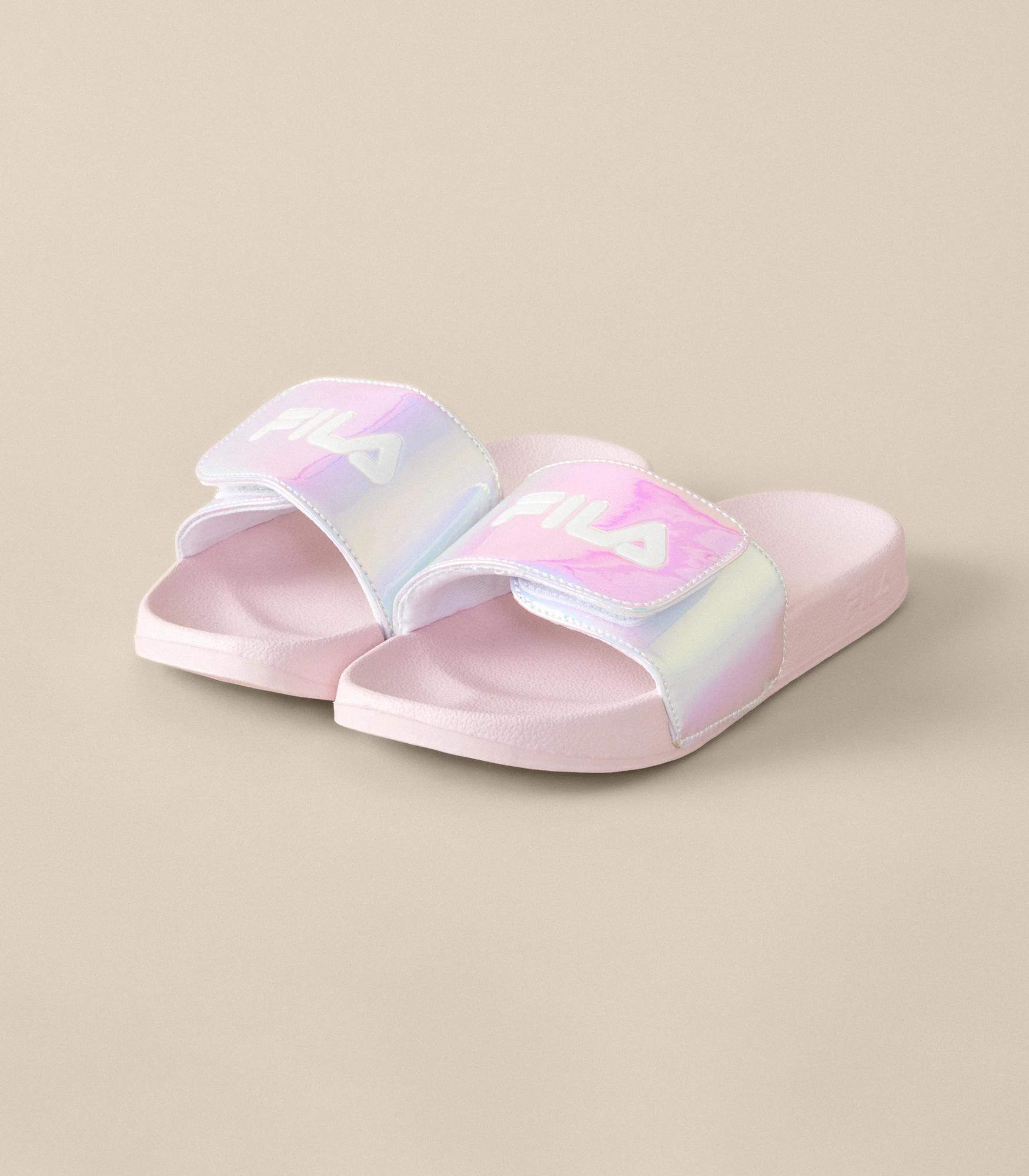 Fila pink outlet slides