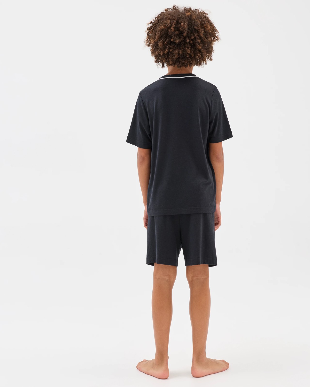 Bamboo Rich Older Boys Knit Pyjama Set - Black 4 of 6