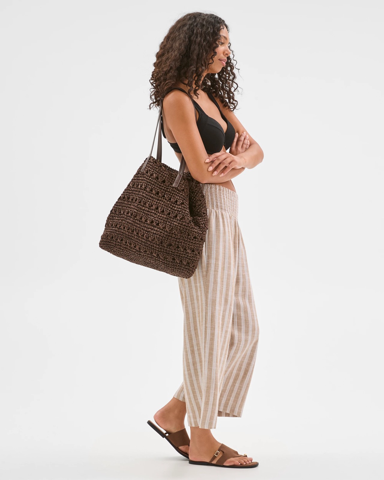 Resort Stripe Culotte Pants - Stripe Neutral 3 of 6