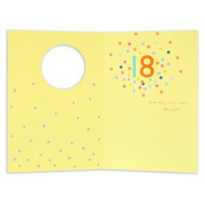Connections from Hallmark 18th Birthday Card - Confetti and Stars product image