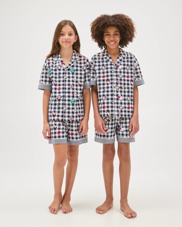 Family Matching Christmas Australian Cotton Older Kids Pyjama Set - Mickey Mouse