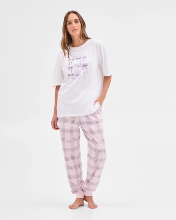 Australian Cotton Printed Love Boyfriend Sleep T-Shirt