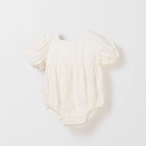 Baby Girl Floral Broderie Romper product image