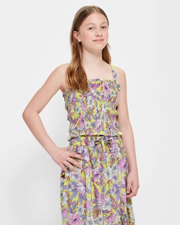 Shirred Tropical Singlet