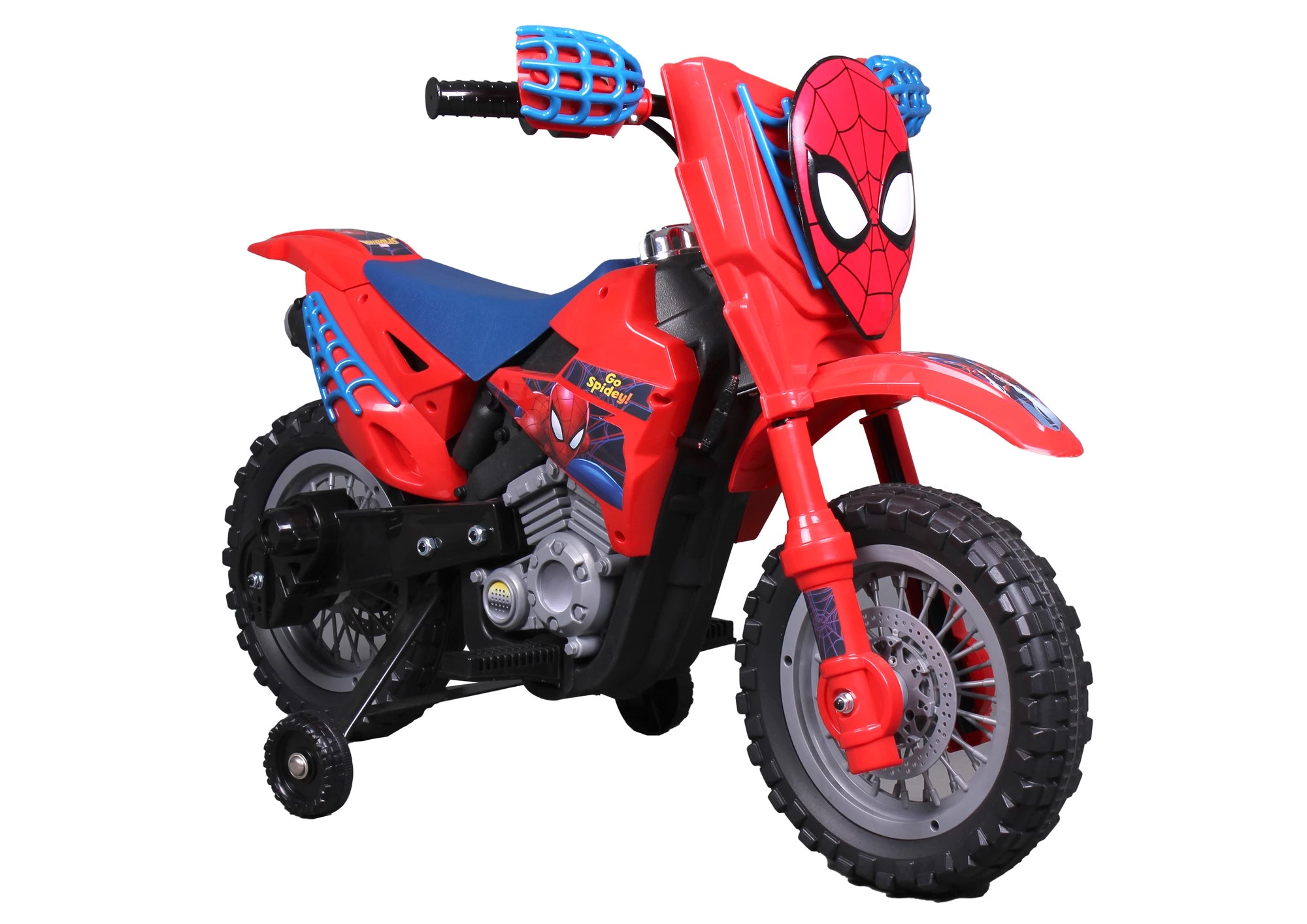 Spiderman motorcycle discount with training wheels