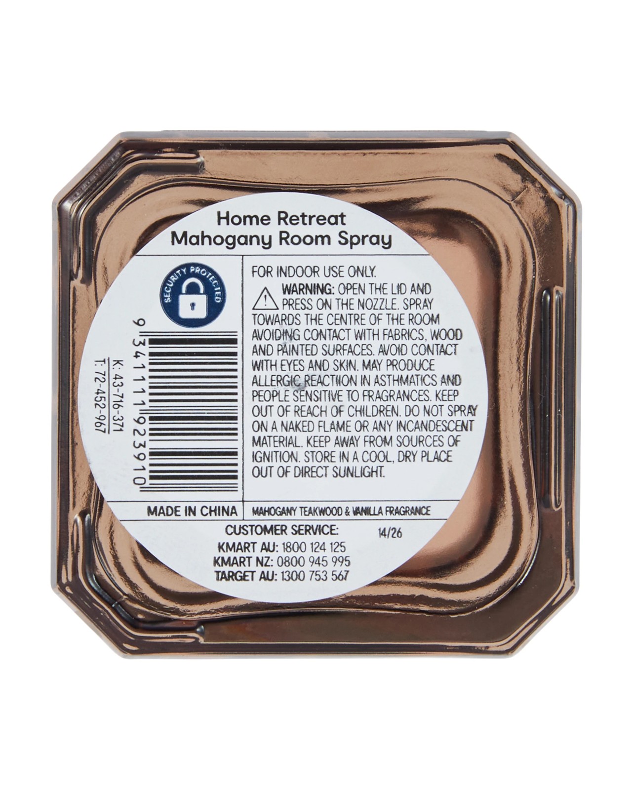 Anko Home Retreat Mahogany Teakwood and Vanilla Room Spray 5 of 5