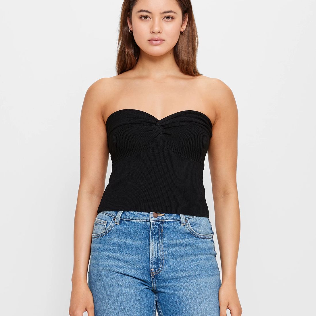 Twist Front Knit Boob Tube - Lily Loves - Black | Target Australia