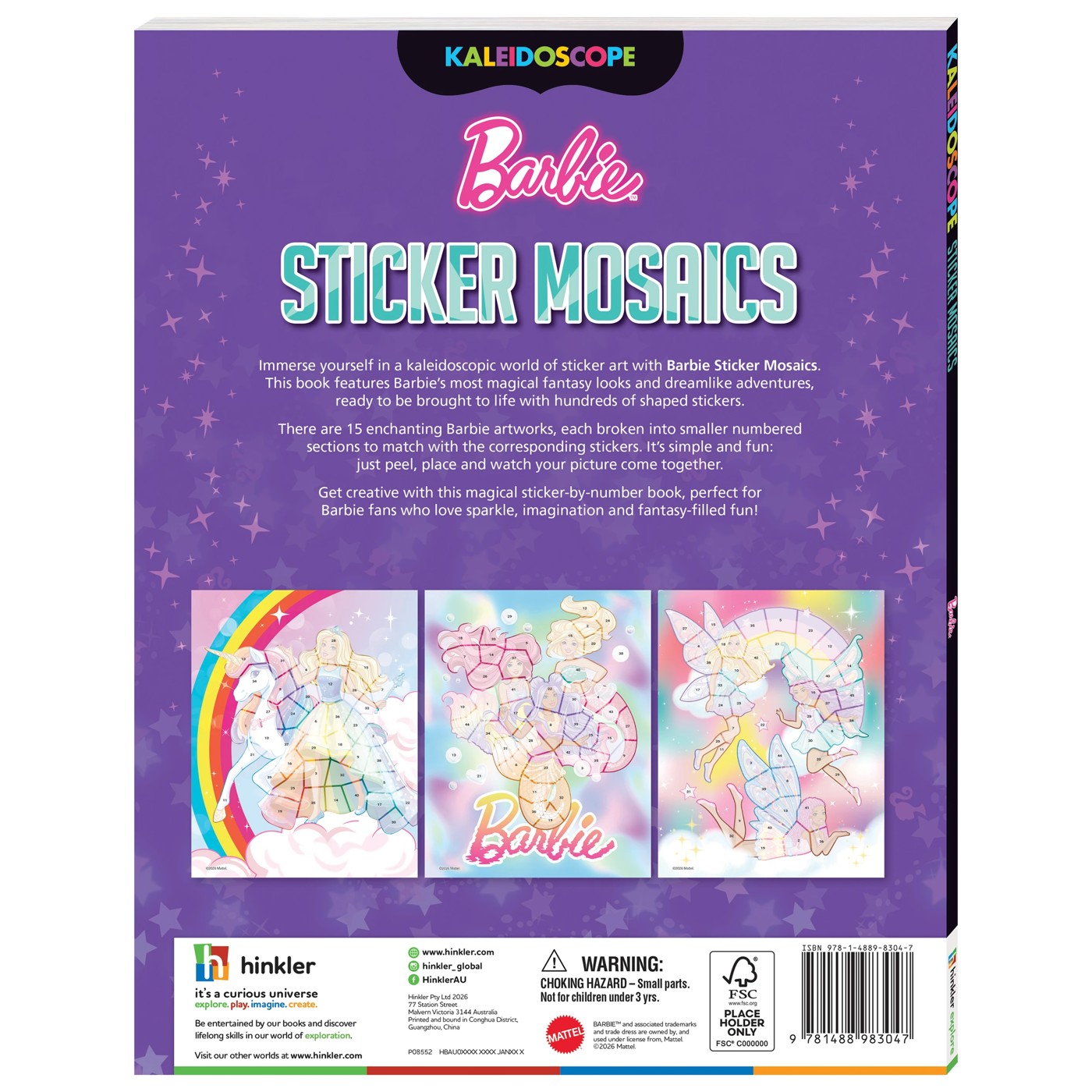 Kaleidoscope Barbie Sticker Mosaics - Book 2 of 5