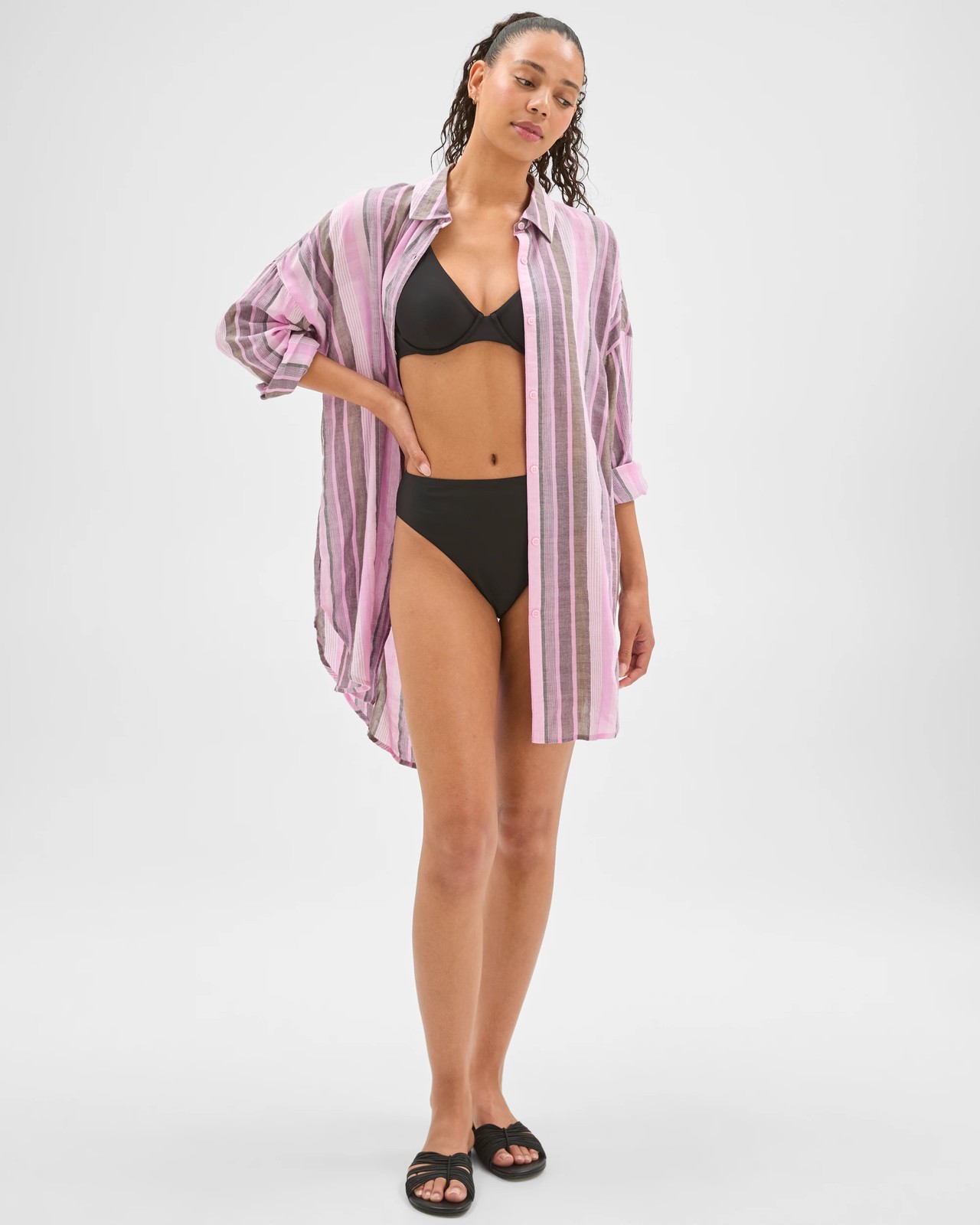 Resort Cotton Blend Swim Overshirt 2 of 6