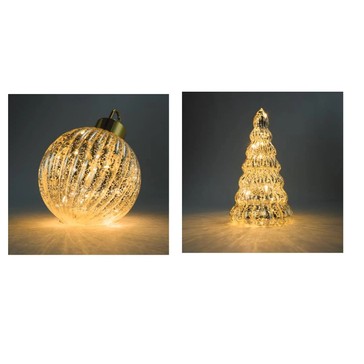 Anko Battery Operated LED Light Up Mercury Look Decoration - Assorted