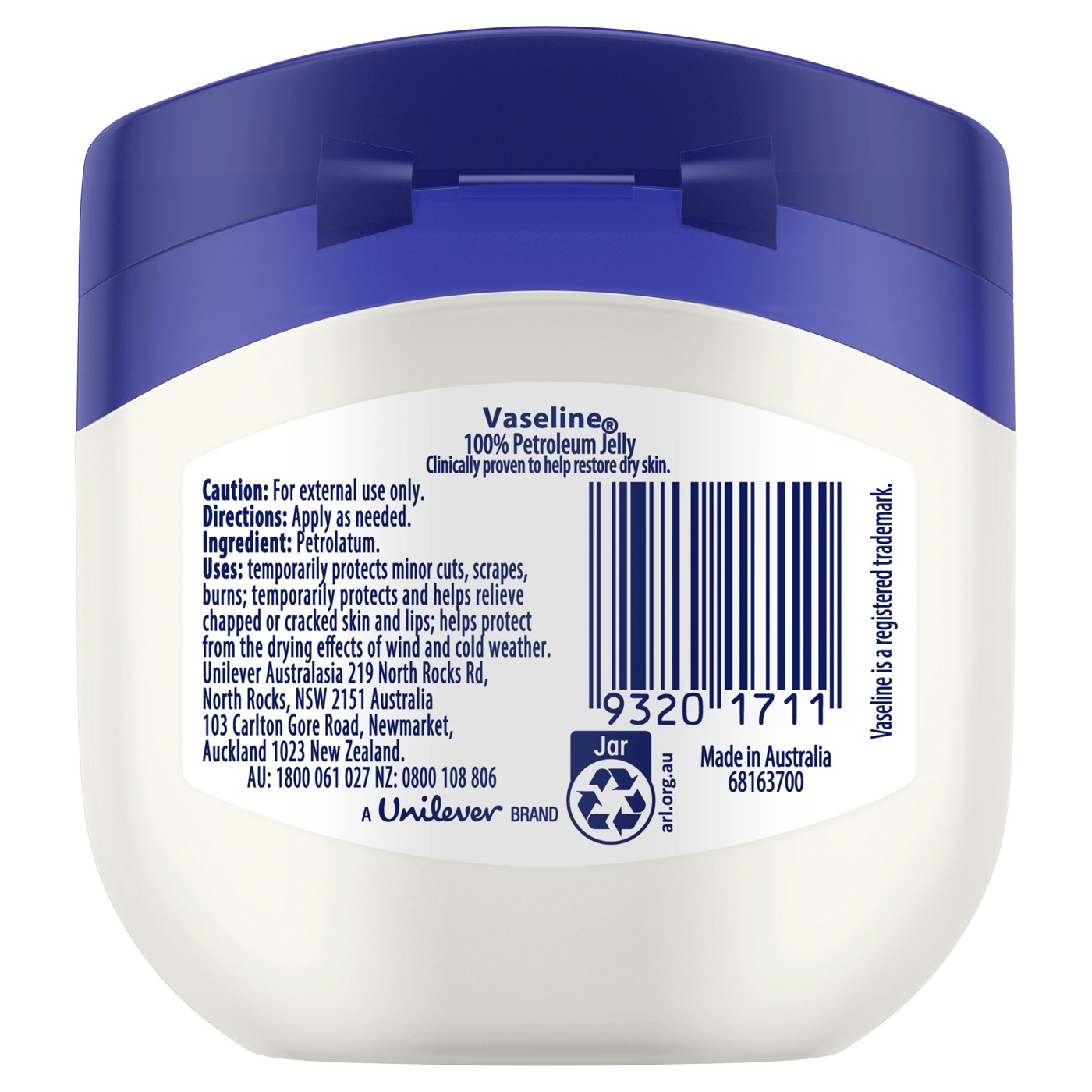 Vaseline Petroleum Jelly 100g 2 of 6