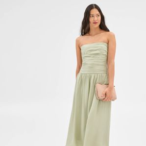 Gathered Sleeveless Midi Dress - Preview product image