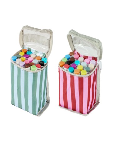 Anko 20 Pack Dual-Tip Markers with Carrying Case - Assorted