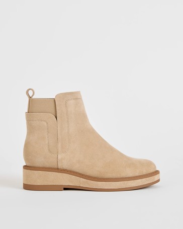 Genuine Suede Leather Jackie Boot