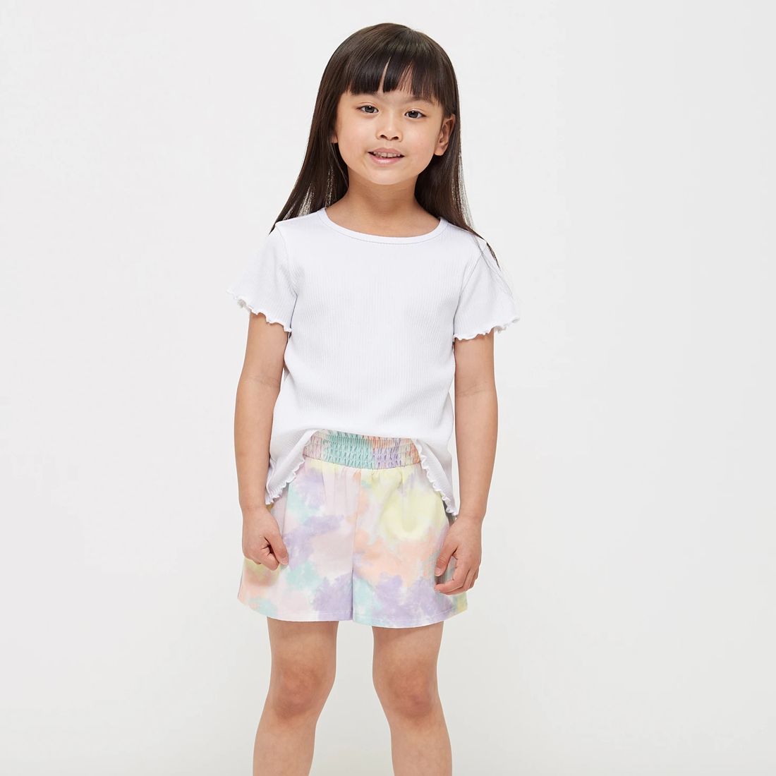 Shirred Waist Shorts - Multi tie dye | Target Australia
