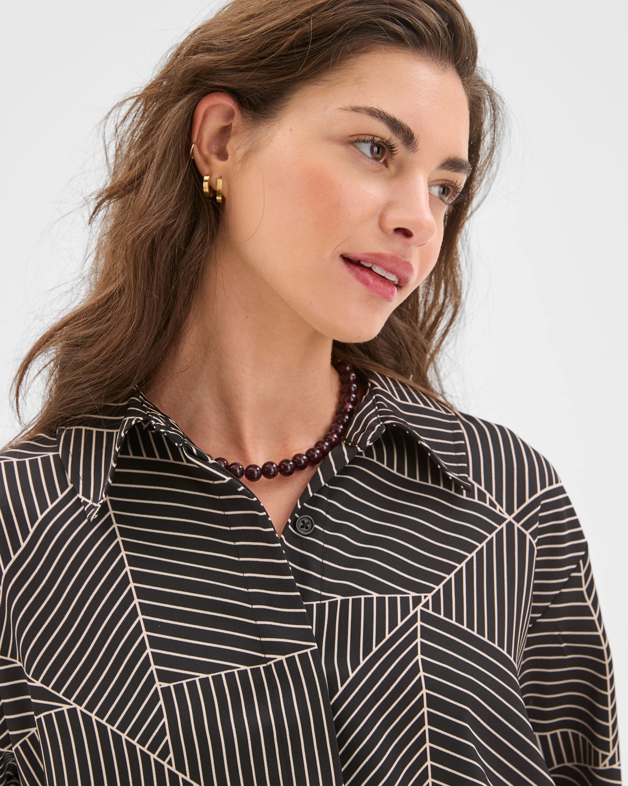 Petites Concealed Placket Shirt 4 of 5