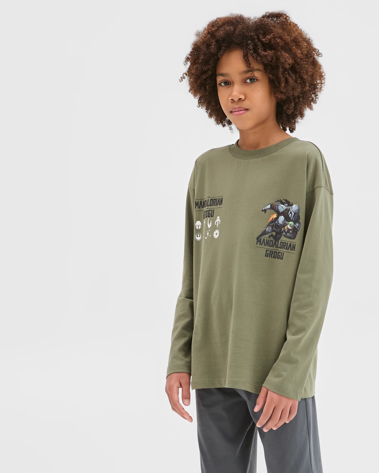 Mandalorian Australian Cotton Older Boys Oversized Knit Pyjama Set 2 of 6