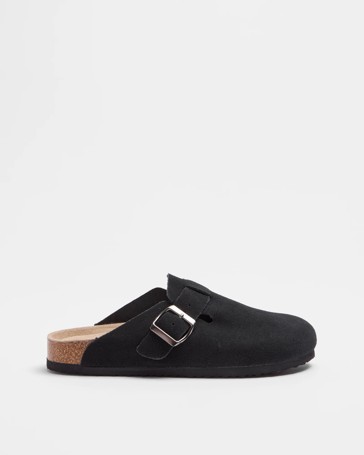 Womens Genuine Leather Moulded Cork Clog - Laylah