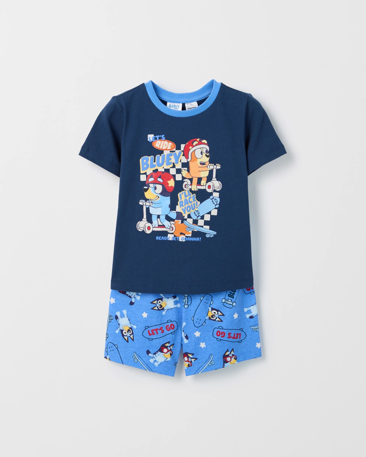 Bluey Australian Cotton 2 Pack Younger Boys Pyjama Set 2 of 5