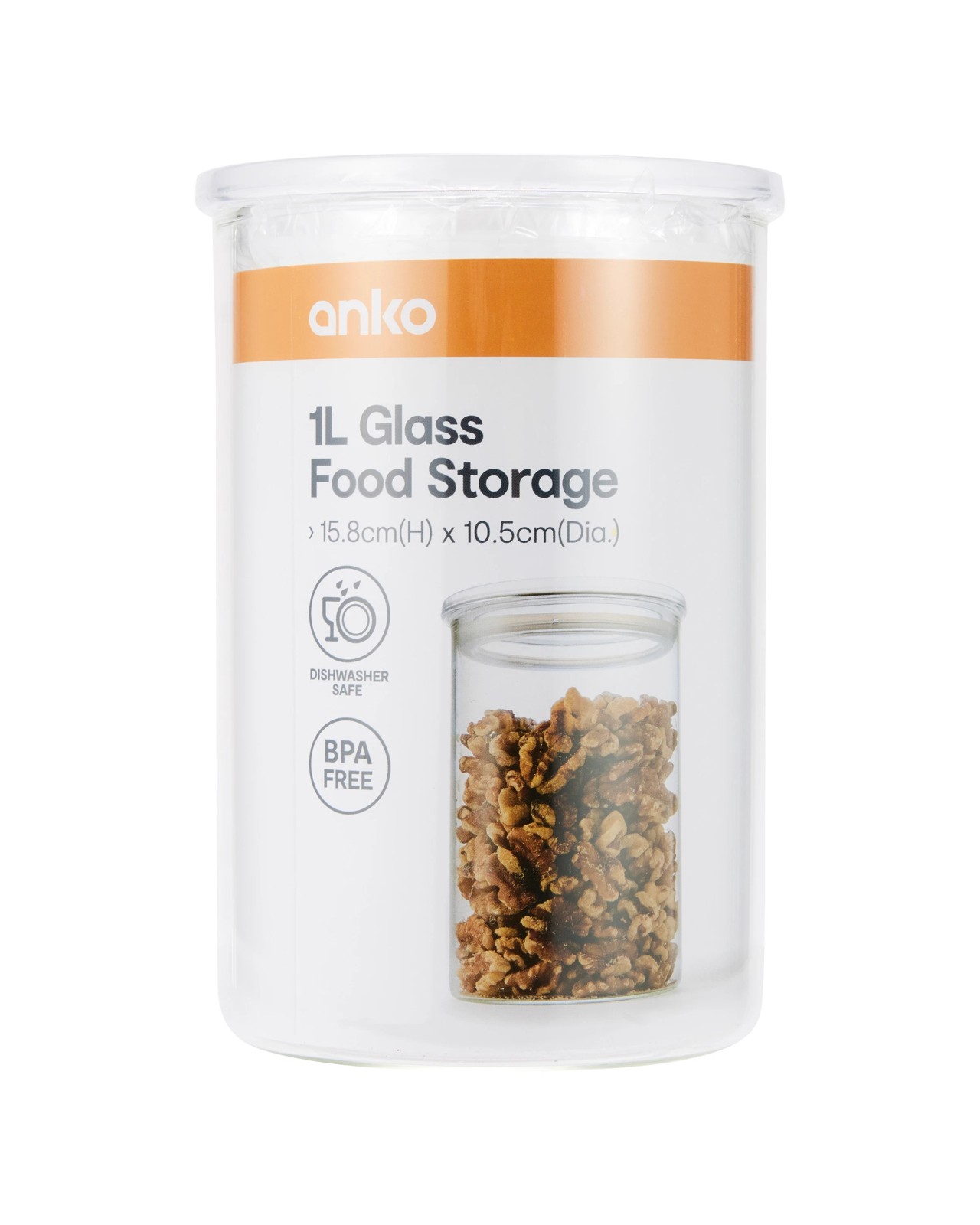 Anko 1L Glass Food Storage 5 of 5