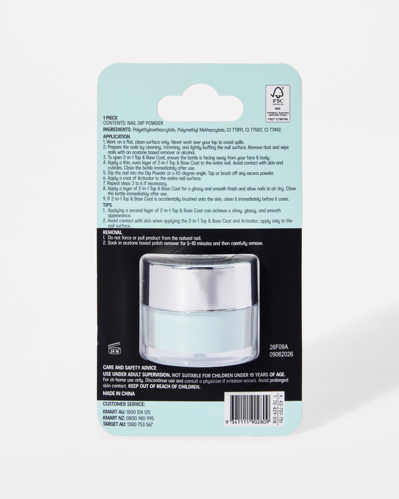 OXX Beauty Nail Dip Powder - Mint 4 of 4