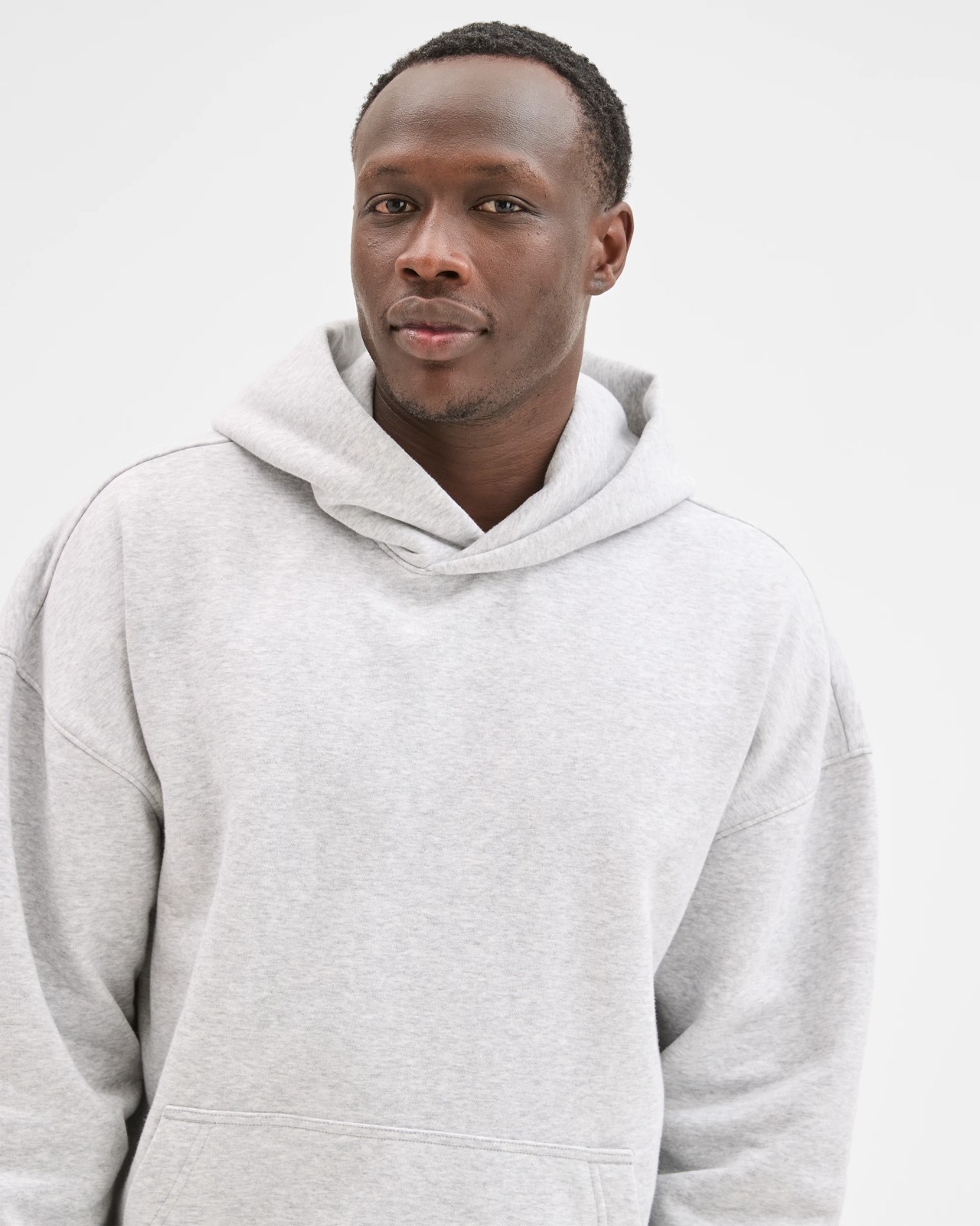 Commons Australian Cotton Blend Heavyweight Oversized Hoodie - Grey Marle 5 of 6