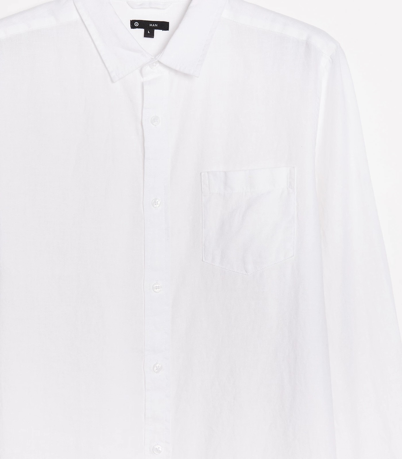 European Linen Long Sleeve Shirt - White | Target Australia