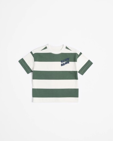 Australian Cotton Oversized Stripe T-shirt