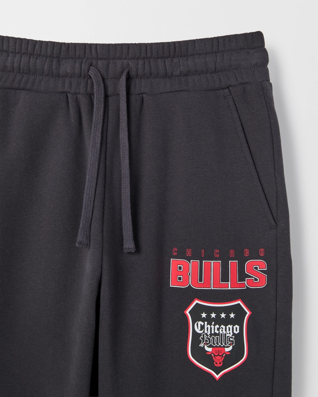 NBA Australian Cotton Blend Oversized Trackpants - Charcoal 2 of 2