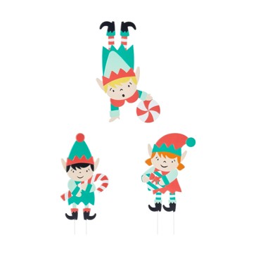 Small Christmas Elf Stake, Assorted - Anko
