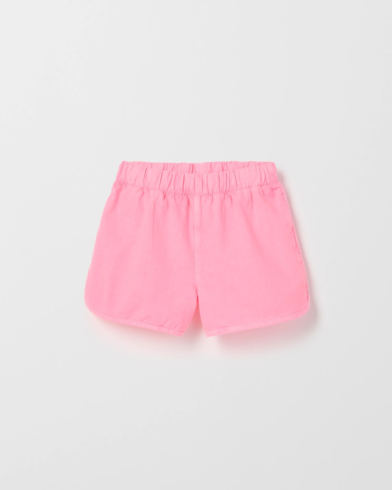 Dolphin Hem Woven Shorts - Neon Pink 5 of 6