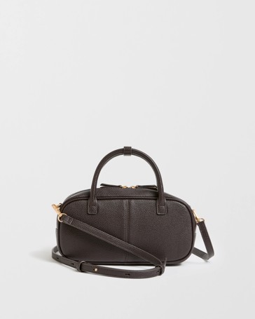 Mini Pebble Bowler Crossbody Bag