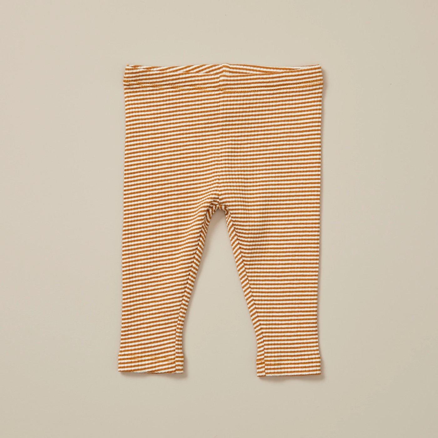 Baby Organic Cotton Rib Stripe Leggings 4 of 4