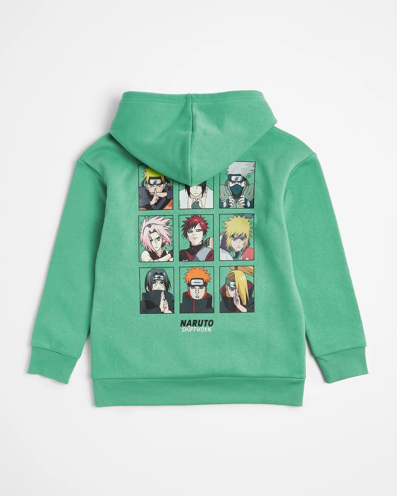White and green naruto hoodie sale