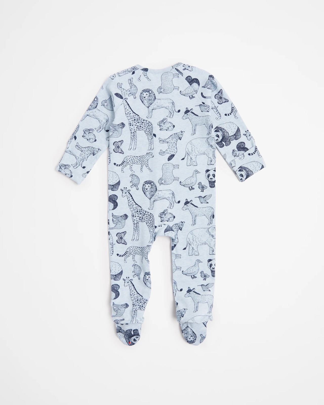 Baby Organic Cotton Print Zip Coverall 3 of 3