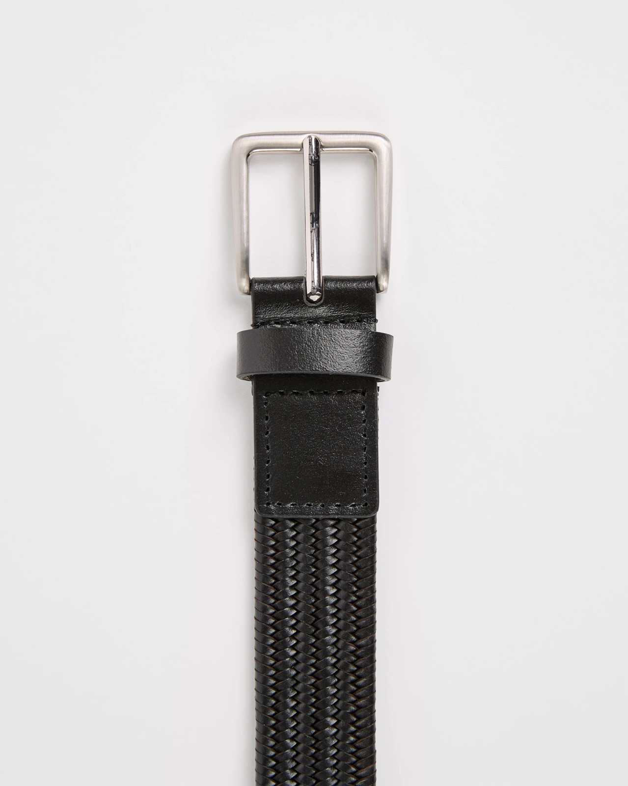 Leather Woven Stretch Belt 4 of 5