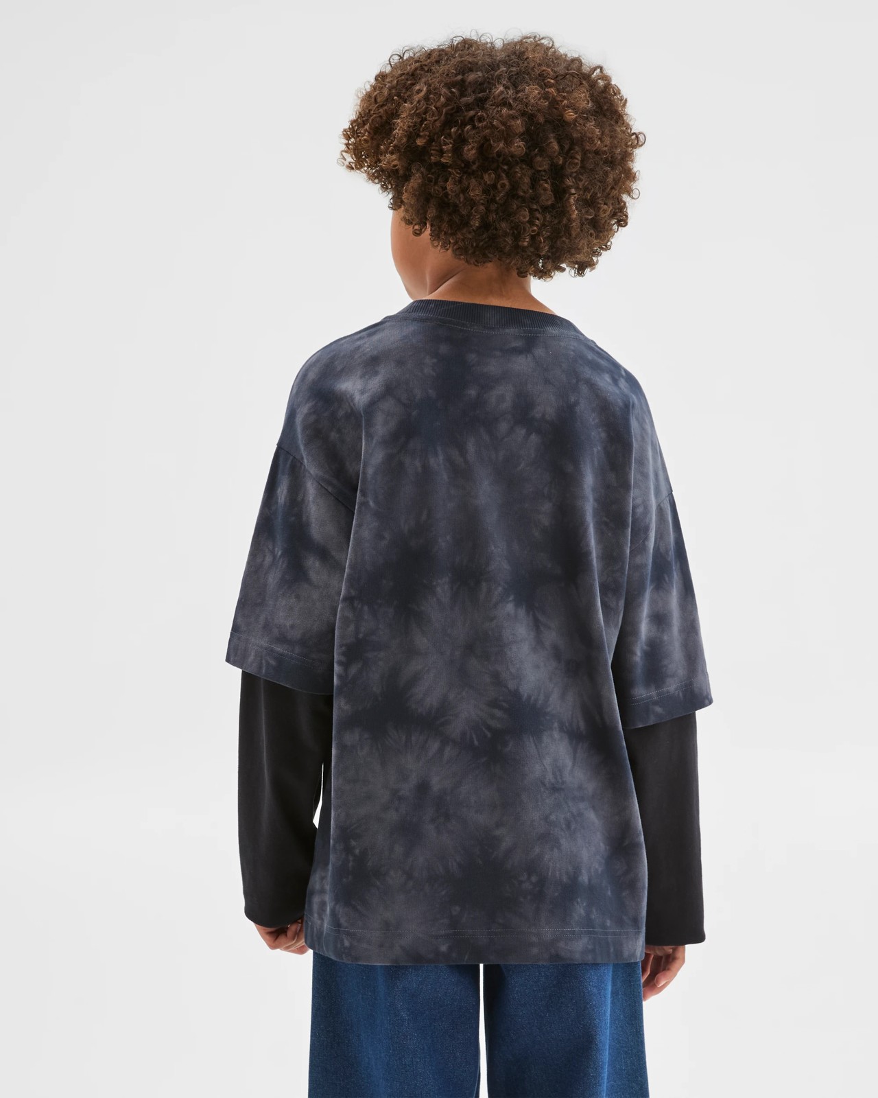 Australian Cotton Oversized Long Sleeve Applique 2Fer T-Shirt 3 of 5