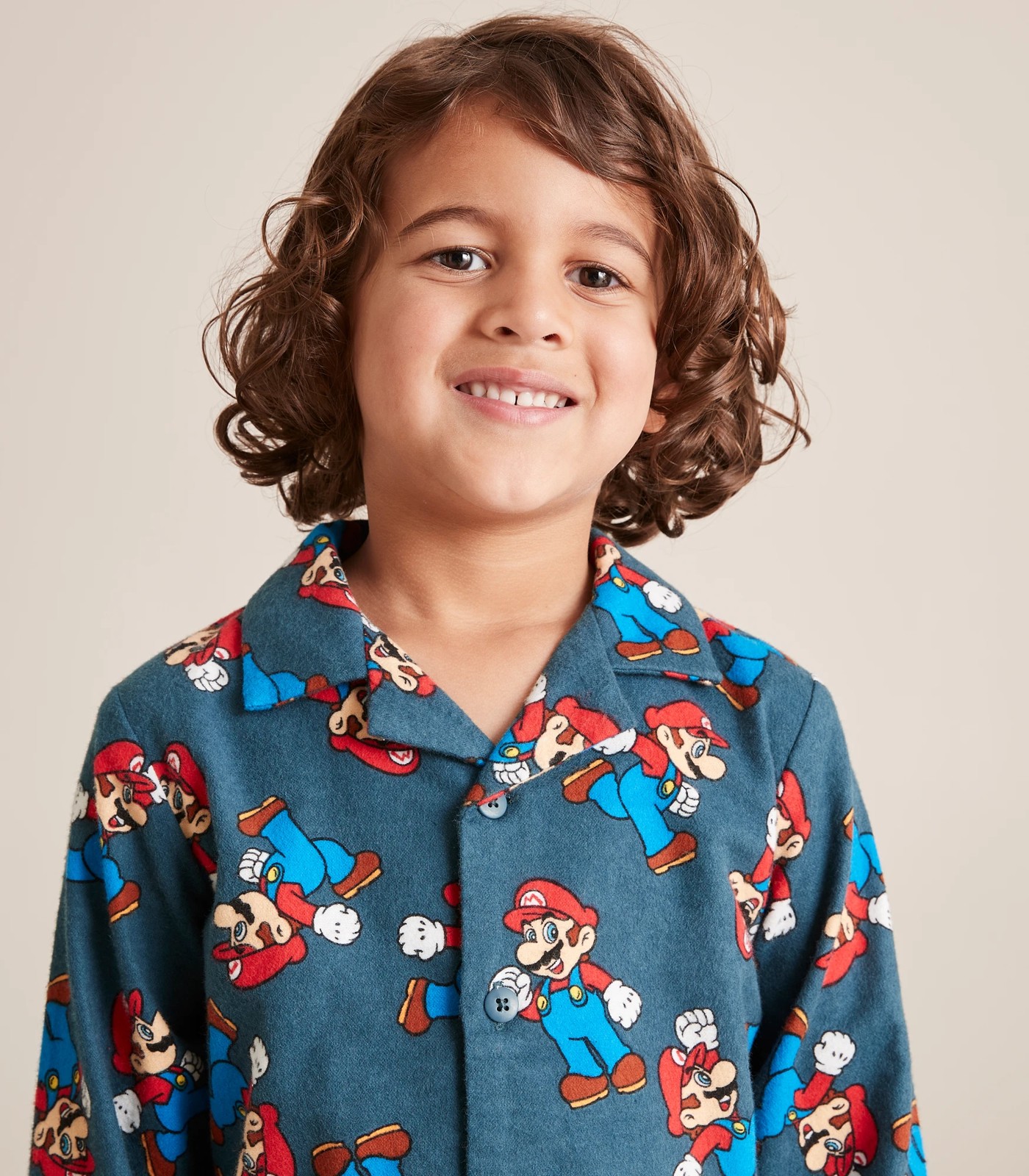 Super Mario Flannelette Cotton Pyjama Set 6 of 6