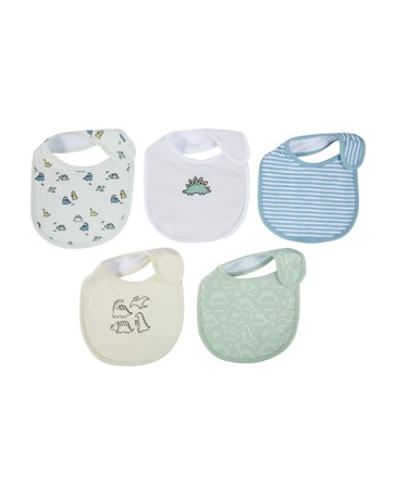 Anko 5 Pack Bibs - Dino