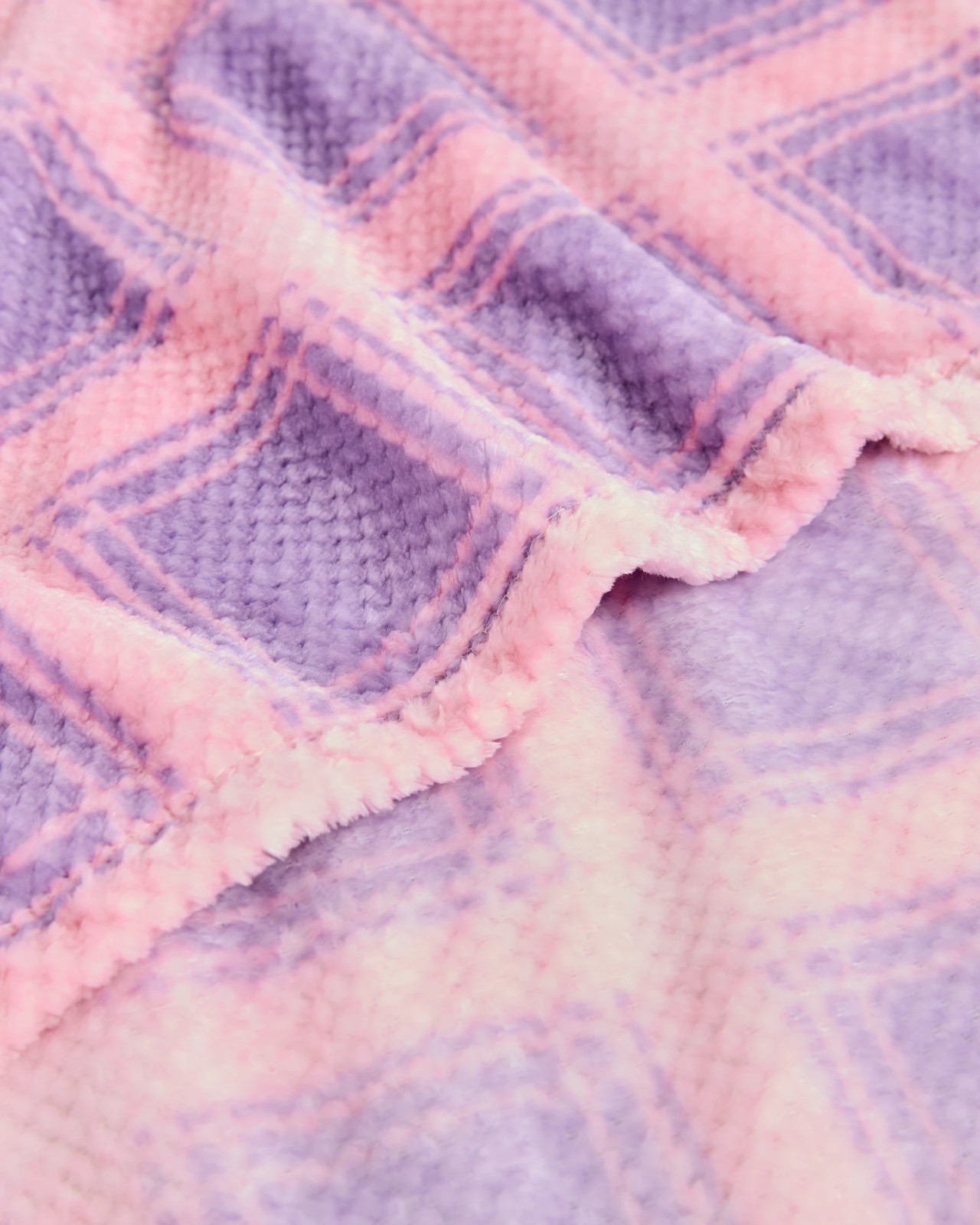 Brooke Check Throw - Pale Lilac 2 of 3