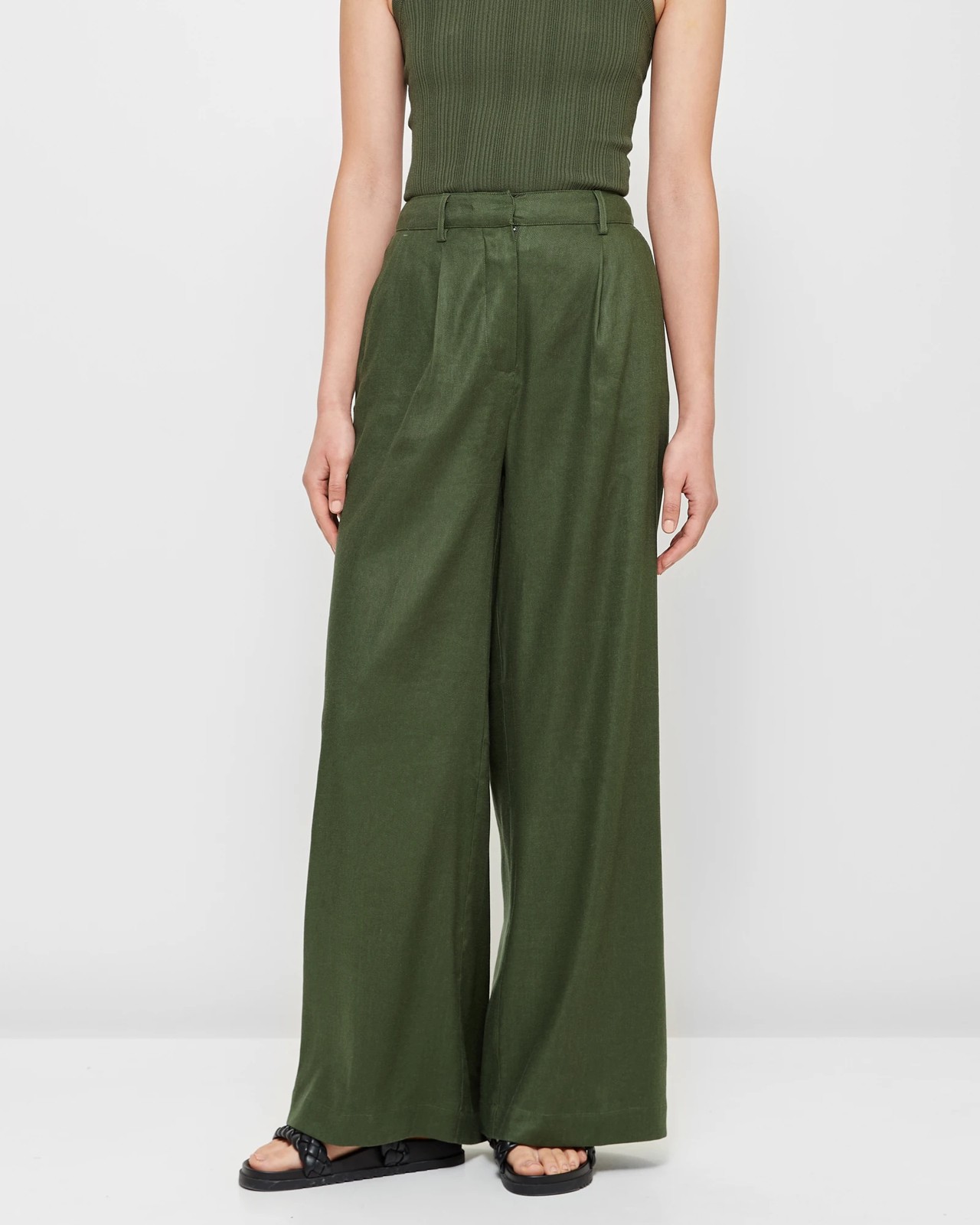 Linen Blend Wide Leg Pants - Preview | Target Australia