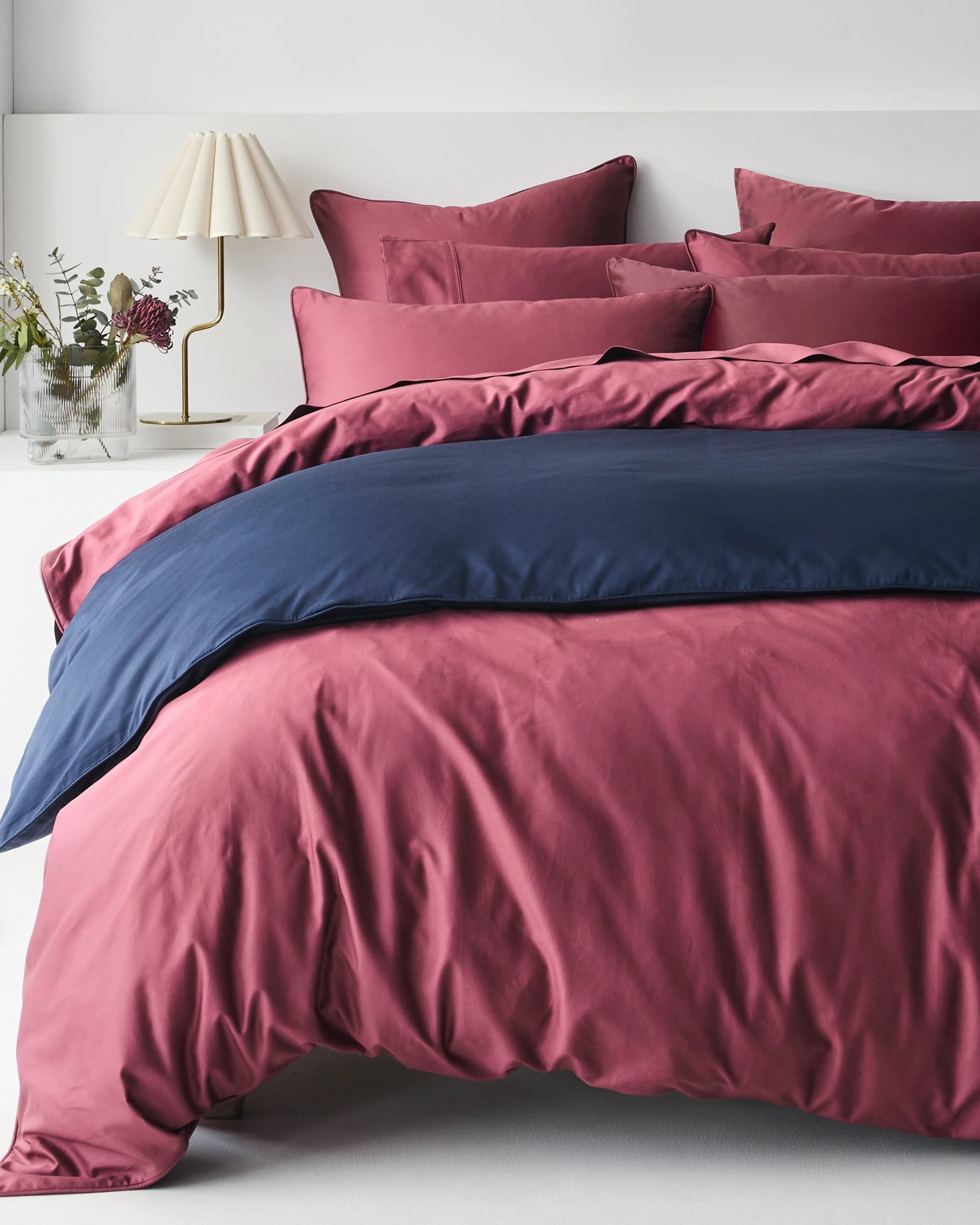 Luxury Egyptian Cotton Quilt Cover Set - Vintage Rose 2 of 6