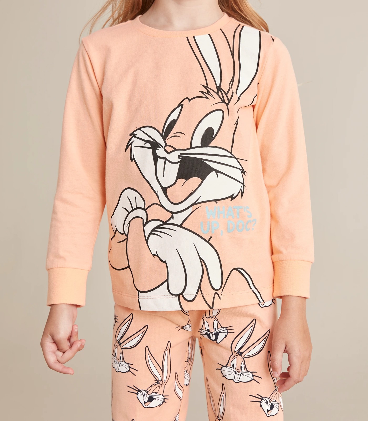 Kids Looney Tunes Bugs Bunny Family Matching Cotton Pyjama Set 4 of 6