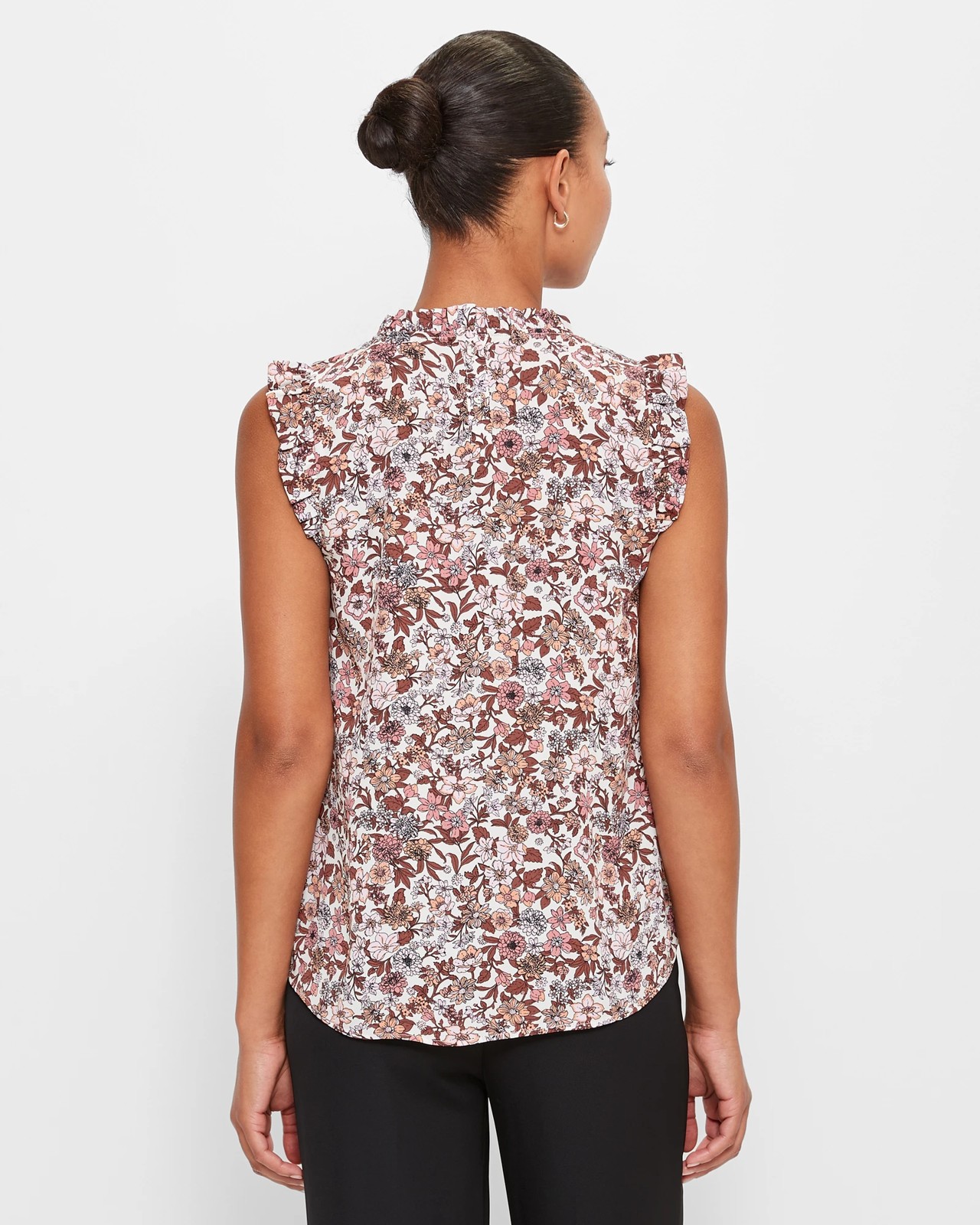 Ruffle Neck Tank Top - Preview 4 of 5