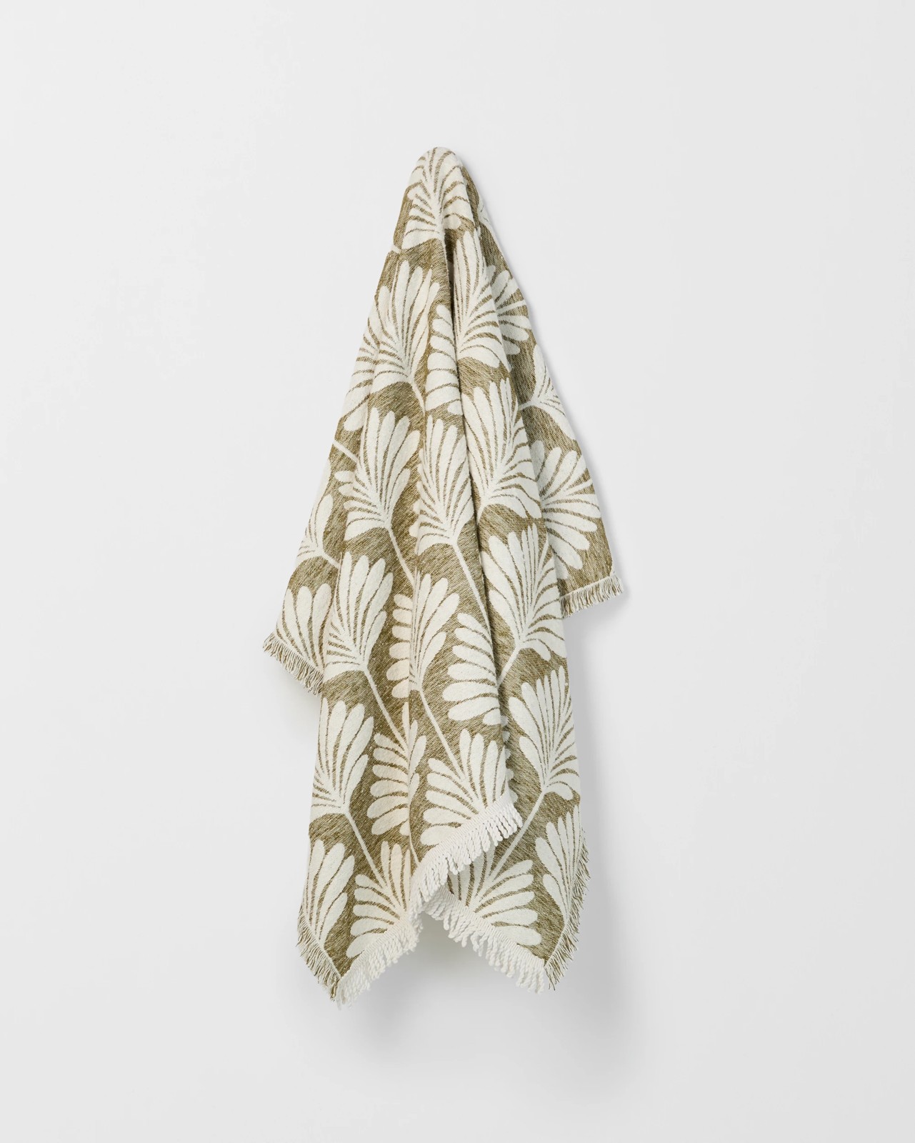 Chenille Jacquard Throw - Avocado 2 of 3