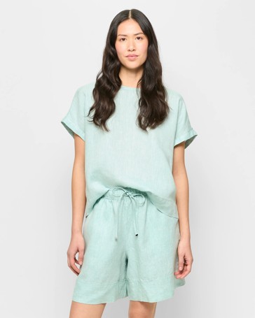 European Linen Long Shorts