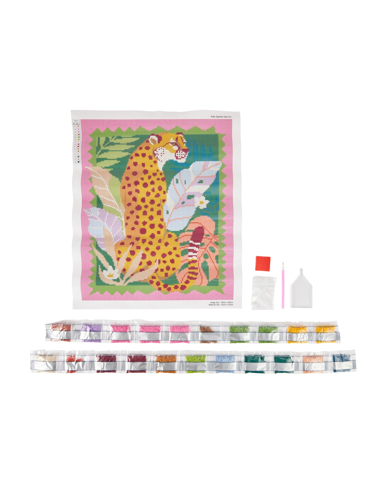 Anko DIY Sparkle Gem Art - Leopard 2 of 3
