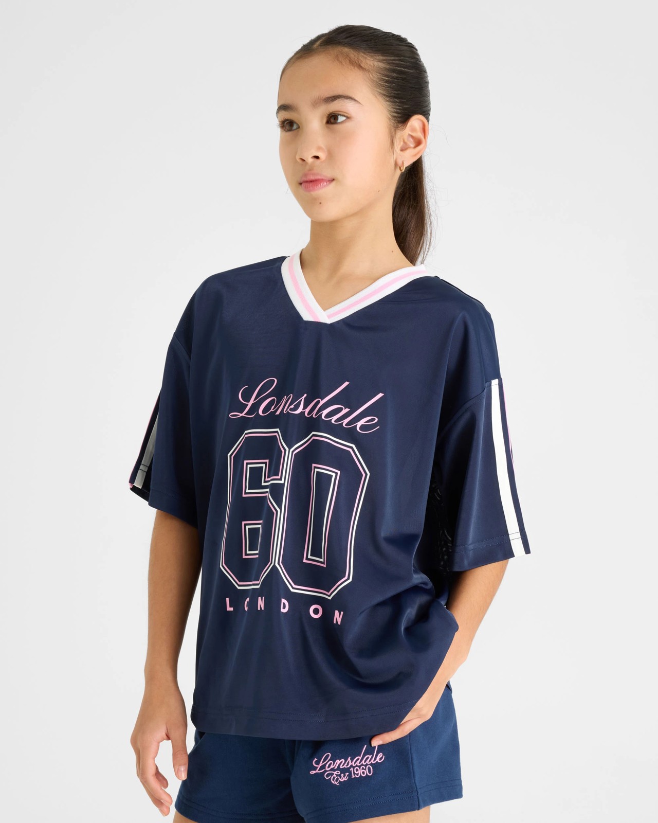 Lonsdale London Oversized Sports Jersey T-Shirt 4 of 5
