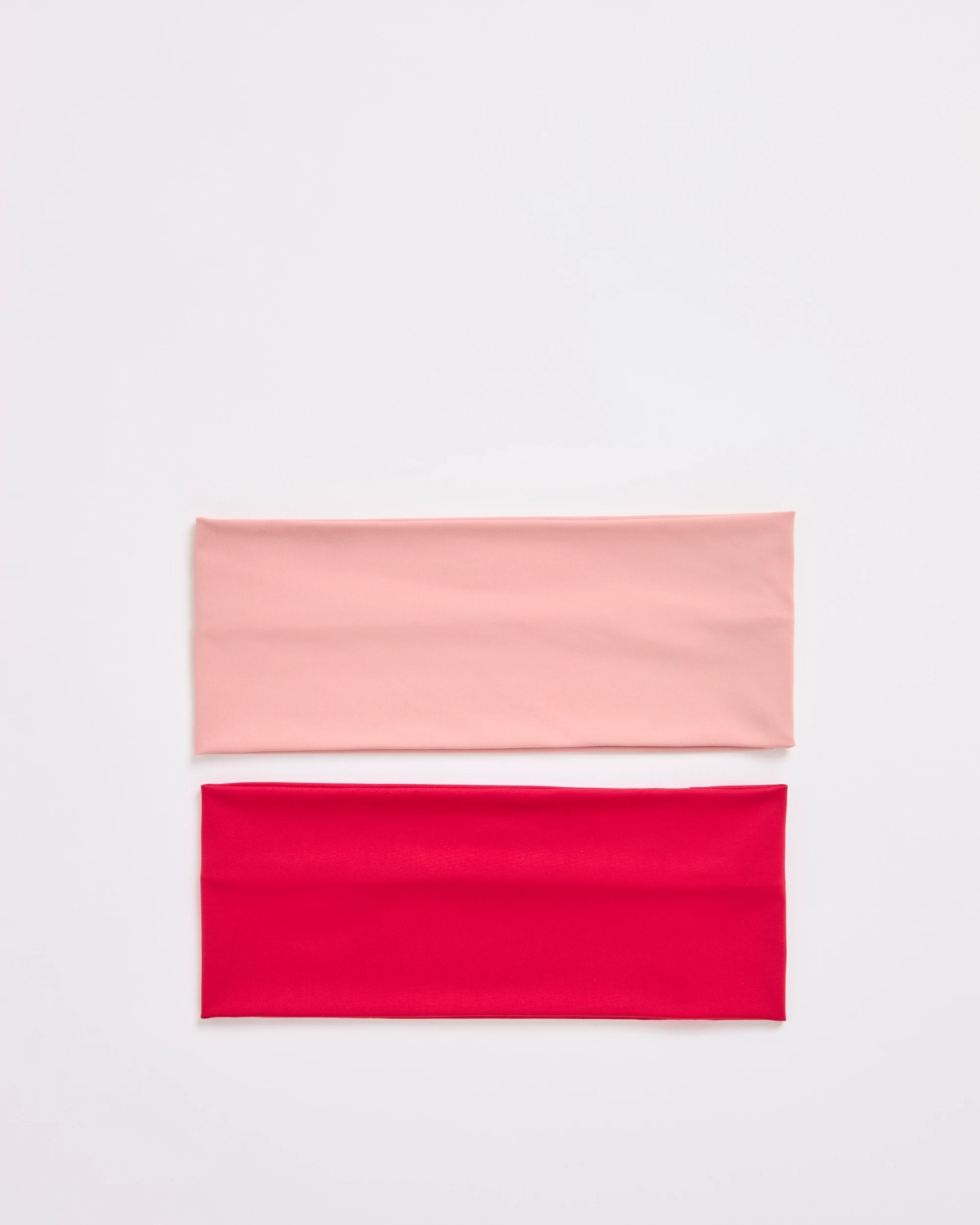2 Pack Active Stretch Headbands - Pink and Burgundy 2 of 3