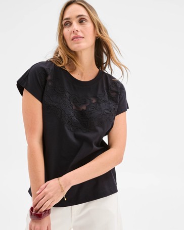 Australian Cotton Embroidery T-Shirt